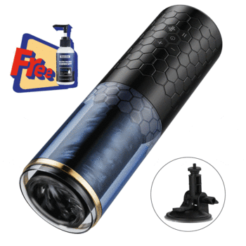 HOTSALE【Free Lube!】STORM CUP 10 Thrusting Spinning Masturbator with Suction Cup Male Masturbator